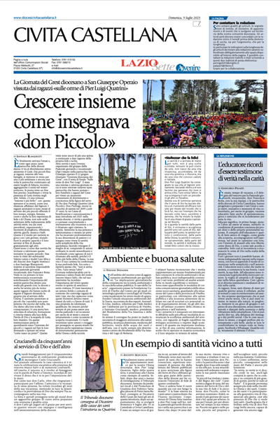 Avvenire - pagina diocesana del 09/07/2023